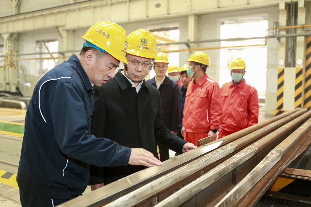 中鐵工業(yè)黨委副書記、總經(jīng)理卓普周到中鐵山橋調(diào)研